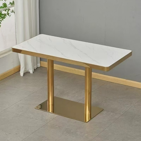 勝芳巖板方桌批發(fā) 快餐桌 飯店桌椅 酒店餐桌 長桌  方桌 全程酒店家具