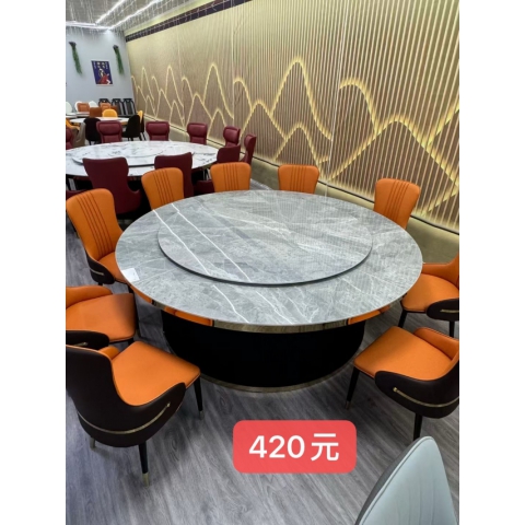 勝芳家具批發(fā) 巖板大圓桌 巖板餐桌 飯店桌椅 酒店桌椅 餐廳桌椅 包廂餐桌 手動轉(zhuǎn)盤桌 普沃達(dá)家具