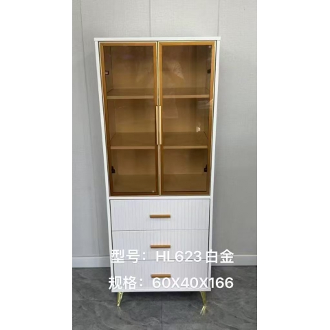 勝芳餐邊柜批發 玻璃門餐邊柜 客廳靠墻儲物 茶水酒柜 廚房置物櫥柜 收納碗柜 輕奢柜子 會來家具