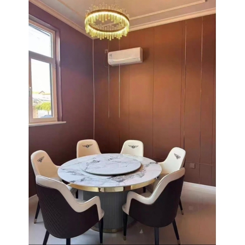 勝芳巖板大圓桌批發 酒店電動餐桌 巖板餐桌 火鍋桌子  手動大圓桌 酒店圓桌 飯店餐桌椅 轉盤桌  全程酒店家具