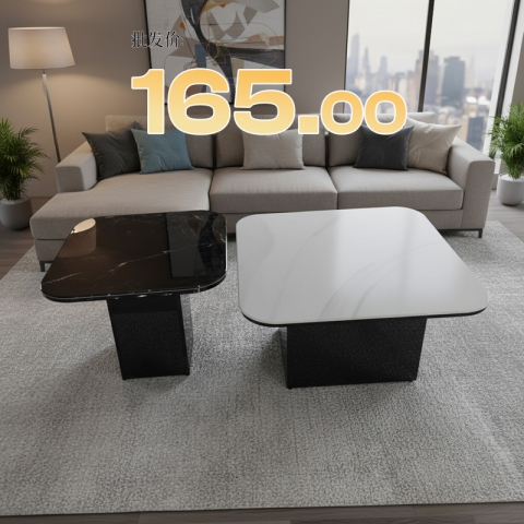 勝芳家具批發茶幾電視柜現代簡約北歐INS茶幾圓臺小戶型客廳家用落地輕奢高級感巖板茶幾電視柜組合伸縮新款誠通