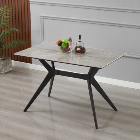 勝芳巖板桌批發 巖板桌 餐桌 HK餐桌 飛機架餐桌 鐵腿巖板桌 快餐桌 亮光巖板 餐廳家具 酒店家具 源頭工廠 廣豐家具《原玉拓家具》