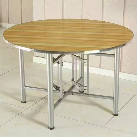 勝芳腳輪桌批發(fā) 餐桌 圓桌 酒店桌 折疊桌 折疊圓桌 宴會桌 紅生家具