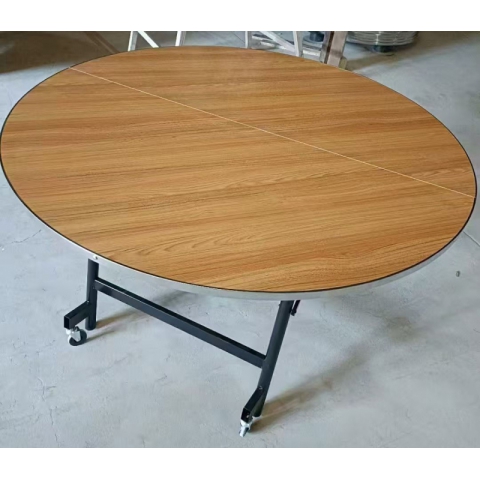 勝芳腳輪桌批發 餐桌 圓桌 酒店桌 折疊桌 腳輪桌 折疊圓桌 宴會桌 紅生家具