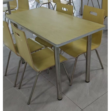 勝芳快餐桌椅 學校餐廳 鋼木餐桌椅 連體桌椅  食堂餐桌 飯店餐桌 企業單位餐廳 鋼木家具 酒店家具 餐廳家具 中慶德家具