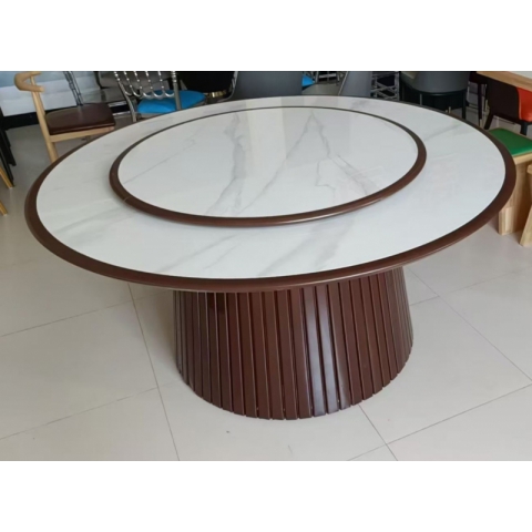 勝芳巖板大圓桌批發 酒店桌椅 酒店電動餐桌 巖板餐桌 火鍋桌  手動大圓桌 酒店圓桌 飯店餐桌椅 轉盤桌  餐桌 全程酒店家具