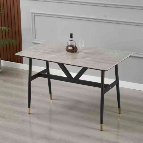 勝芳巖板桌批發 巖板桌 餐桌 HK餐桌 飛機架餐桌 鐵腿巖板桌 快餐桌 亮光巖板 餐廳家具 酒店家具 源頭工廠 廣豐家具《原玉拓家具》