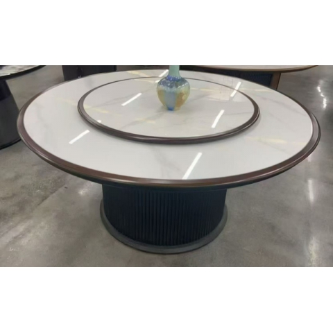 勝芳巖板大圓桌批發 酒店桌椅 酒店電動餐桌 巖板餐桌 火鍋桌子  手動大圓桌 酒店圓桌 飯店餐桌椅 轉盤桌  全程酒店家具