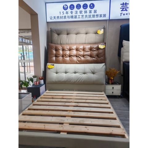勝芳床鋪批發 雙人床 軟床 現代簡約軟床 北歐輕奢軟床 臥室家具 小戶型家具 高檔床 高端床 宇鑫家具