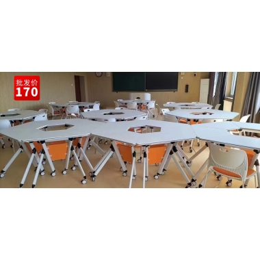 勝芳課桌批發廠家直銷促銷特價快餐桌培訓桌椅雙人員工辦公桌學生自由組合長條桌多功能折疊培訓會議桌培訓桌培訓班單人輔導班課桌五金辦公折疊桌洽談桌圣之達家具