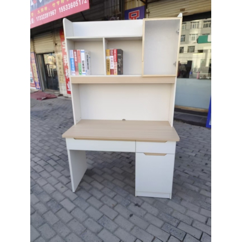 勝芳電腦桌批發 書桌書架組合 一體桌 現代簡約家用學生電腦臺式桌 臥室書柜 寫字桌子 寫字桌 寫字臺 帶抽屜電腦桌 臥室家具 兄弟家具