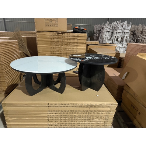 勝芳巖板茶幾批發  套幾  大小圓  組合圓茶幾 簡約  網紅茶幾  輕奢茶幾  巖板茶幾  鐵藝茶幾  萬鵬家具