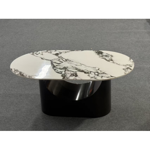 勝芳茶幾批發 巖板茶幾 客廳家用 小戶型 新款 輕奢 高級感 橢圓形 現代簡約 茶幾桌 強大家具