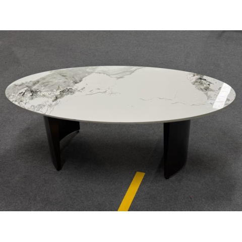 勝芳茶幾批發 巖板茶幾 客廳家用 小戶型 新款 輕奢 高級感 橢圓形 現代簡約 茶幾桌 強大家具