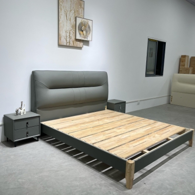 香河軟床批發 橡木床板實木床邊 雙人床 婚床 儲物大床 香河潤澤家具