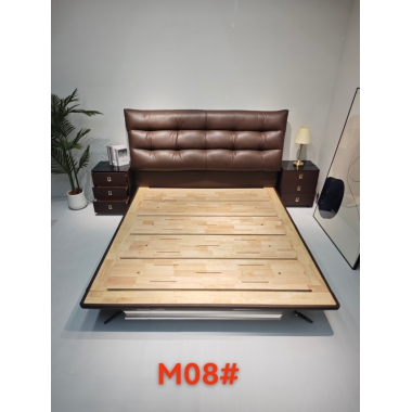 香河軟床批發 橡木床板實木床邊 雙人床 婚床 儲物大床 香河潤澤家具